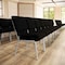 Flash Furniture Black Fabric Church Chair, PK4 4-XU-CH0221-BK-SV-GG - alternate 10