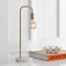 Jonathan Y Axel 20.5" Minimalist Glam Gold Pipe Metal/Marble LED Table Lamp, Brass Gold JYL1094A - alternate 6