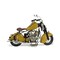 Homeroots 8" Yellow and Black Metal Hand Painted Model Motorcycle Tabletop Sculpture 489407 - alternate 7