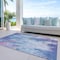 Homeroots 10' X 14' Blue Peach And Sky Blue Abstract Washable Indoor Outdoor Area Rug 615859 - alternate 6
