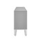 Homeroots 71" Gray Sideboard with Three Doors 545566 - alternate 8