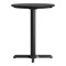 Flash Furniture Commercial 24" Black Faux Marble HPL Tabletop with Black Table Height X Base ST-RD24-BKMAR-T2222-GG - alternate 8