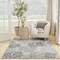 Homeroots 5' X 7' Gray Black And Ivory Nautical Indoor Outdoor Area Rug 552500 - alternate 6