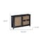 Homeroots 50in Black Solid Wood Two Drawer Sideboard 401675 - alternate 6