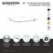 Kingston Brass 72" Stainless Steel Single Curved Shower Curtain Rod, Matte Black CC7210 - alternate 2