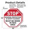 Signmission Stop Hearing Protection & Safety Gl, 10 inch X 10 inch, Plastic Sign, 2PK OC-P-2PACK-10-220 - alternate 6