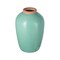 Homeroots 13" Aqua And Terra Cotta Ceramic Round Table Vase 565440 - alternate 1