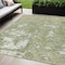 Homeroots 5' X 8' Sage And Ivory Abstract Washable Indoor Outdoor Area Rug 612702 - alternate 1