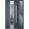 Vdomdoors Steel Door Deux 5755 Gray Graphite Sidelight Exterior Window Stainless Inserts Single Modern Painte DEUX5755EXD-GRE-W36+12 x H80-Left-hand Inswing - alternate 2