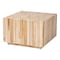 Bali & Pari Augusta Bohemian Natural Teak Wood Coffee Table with Unique Repurposed Wood Logs 247-13736-ZORO - alternate 1