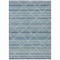 Homeroots 3' X 5' Denim Blue And Teal Blue Geometric Washable Indoor Outdoor Area Rug 610684 - alternate 4