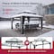 Sunjoy Kingston 14x12 Gazebo, Steel Hardtop Gazebo with Curtain and Netting - Gray Aluminum Posts A10204366100 - alternate 8