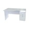 Homeroots 55" White Computer Desk With Two Drawers 249797 - alternate 1