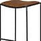 Homeroots Brown and Black Genuine Leather and Iron Backless Counter Height Bar Chair 605941 - alternate 5