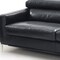 Homeroots 79" Black Leather Sofa With Silver Legs 488830 - alternate 4