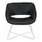 Office Star Products Resimercial Seating Faux Leather Lounge Chair, Black LRL-R107 - alternate 5