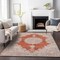 Homeroots 9' X 12' Rust And Beige Oriental Washable Indoor Outdoor Area Rug 597750 - alternate 3