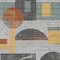 Homeroots 10' X 14' Gray Gold And Orange Geometric Washable Indoor Outdoor Area Rug 618027 - alternate 5