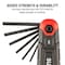Sunex Sae/Metric/ 17 Piece Folding Hex Key Set, 1.5Mm-8Mm, 5/64 in-1/4 in 98517F - alternate 6