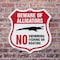 Signmission Alligator Warning Shield Sign Beware Of, 6 inch X 6 inch, Plastic Sign, 2PK SHI-P-2PACK-6-358 - alternate 4