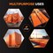 Xpose Safety Pack of 5 2 Layer Concrete Curing Blanket, 6ft x 25ft, R-3.30, air, R-1.37 surface, Orange, 5PK CCB-2L-5-X - alternate 4