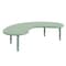 Flash Furniture Commercial Half-Moon Adjustable Height Classroom Activity Table-Sage, 65x35 YU-YCX-004-2-MOON-TBL-SAGE-GG - alternate 1