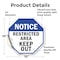 Signmission Notice Restricted Area Keep Out, 10 Inch X 10 Inch, Vinyl Decal OC-D-10-176 - alternate 3
