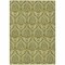 Homeroots 3' X 5' Green Damask Washable Non Skid Indoor Outdoor Area Rug 563883 - alternate 7