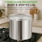 Nutrichef Stainless Steel Cookware Stockpot, 40 Quart Heavy Duty Induction Soup Pot With Stainless Steel Lid NCSPT40Q - alternate 2
