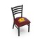 Holland Bar Stool Co BlackLogo Chair, VinylSeat L00418CenMic - alternate 1