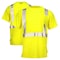 Dome75 Hi-Vis Short Sleeve Shirt, ANSI/ISEA 107-2020 Class 2, Type R, 100% Polyester Birds-Eye Mesh DSS1421 - alternate 1