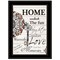 Homeroots Home or Laughter 2 Black Framed Print Wall Art 405567 - alternate 1