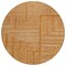 Homeroots 8' Copper And Ivory Round Geometric Washable Indoor Outdoor Area Rug 600854 - alternate 8
