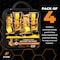 Xpose Safety Ratchet Straps Heavy Duty, 1 In x 15 FT Tie Down Straps Ratchet Operated with Double S Hooks, 4-PK RTD115-DSH-4-X - alternate 4