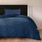 Homeroots Navy Blue Twin Polyester 220 Thread Count Washable Down Comforter Set 528884 - alternate 1