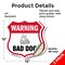 Signmission Dog Warning Shield Sign Bad Dog, 12 inch X 12 inch, Vinyl Decal, 2PK SHI-D-2PACK-12-377 - alternate 6