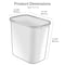 Acrimet Wastebasket, Deskside Bin, 6.75 Gallon/ 27 Quart/ 24 Liter (Plastic) (Black Color), 4PK 577.2 - alternate 7