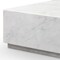 Homeroots 55" White Genuine Marble Block Coffee Table 714513 - alternate 3