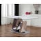 Homeroots 71" Clear Brown Silver Glass And Stainless Steel and Manufactured Wood Pedestal Base Dining Table 383827 - alternate 6