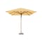 Bambrella 6.5'x10' Rectangular Bamboo Market Umbrella w/2" Pole Diameter-Harvest Wheat Canopy 2mX3m REC-L-HW - alternate 1