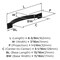 Amerock Sheffield 5-1/16 inch (128mm) Center-to-Center Matte Black Cabinet Pull, 10PK 10VMP37042MB - alternate 3