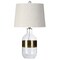 Jonathan Y Stevens 25.5" Glass LED Table Lamp, Clear/Brass JYL4001A - alternate 7