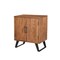 Homeroots 30" Brown Solid Wood Square Live Edge Nightstand 571534 - alternate 9