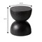 Leisuremod Sage Fiberstone Side Table, Half-Round Hourglass Design, Weatherproof, Fully Assembled SST16BL - alternate 10