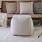 Homeroots 18" Ivory Polyester Cube Outdoor Pouf Ottoman 551568 - alternate 6