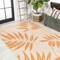 Jonathan Y Havana Tropical Palm Leaf Cream/Orange 5 ft. x 8 ft. Indoor/Outdoor Area Rug SMB208A-5 - alternate 6