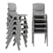 Flash Furniture Plastic Stacking School Chairs with 12 in Seat Height in Soft Gray, 10PK 10-YU-YCX-001-SFTGY-GG - alternate 1