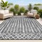 Jonathan Y Tokay Bohemian Geometric Black/Ivory 3 ft. x 5 ft. Indoor/Outdoor Area Rug SMB132E-3 - alternate 1