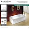 Kingston Brass 67-Inch Acrylic Rectangular Double Ended Freestanding Tub with Overflow/Drain Assembly VTDE673321M8 - alternate 6