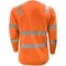 Reflective Apparel ANSI Type R Class 3 Long Sleeve T-Shirt with COOLMAX Technology 204CMPS-OR-LG - alternate 2
